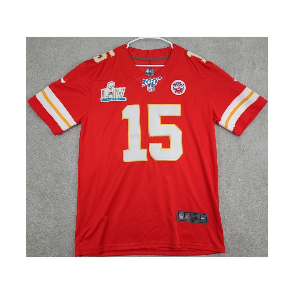 Nike Kansas City Chiefs Patrick Mahomes 15 Super Bowl LIV Jersey Mens Small Red